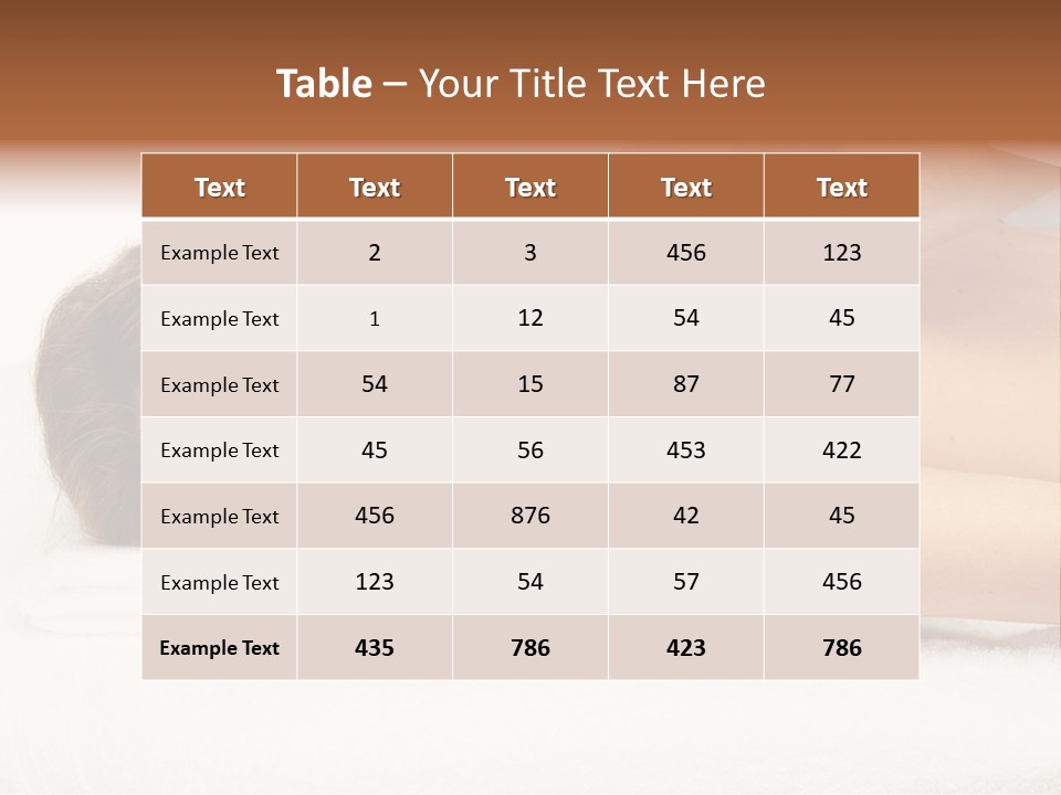 Towel Lady Background PowerPoint Template