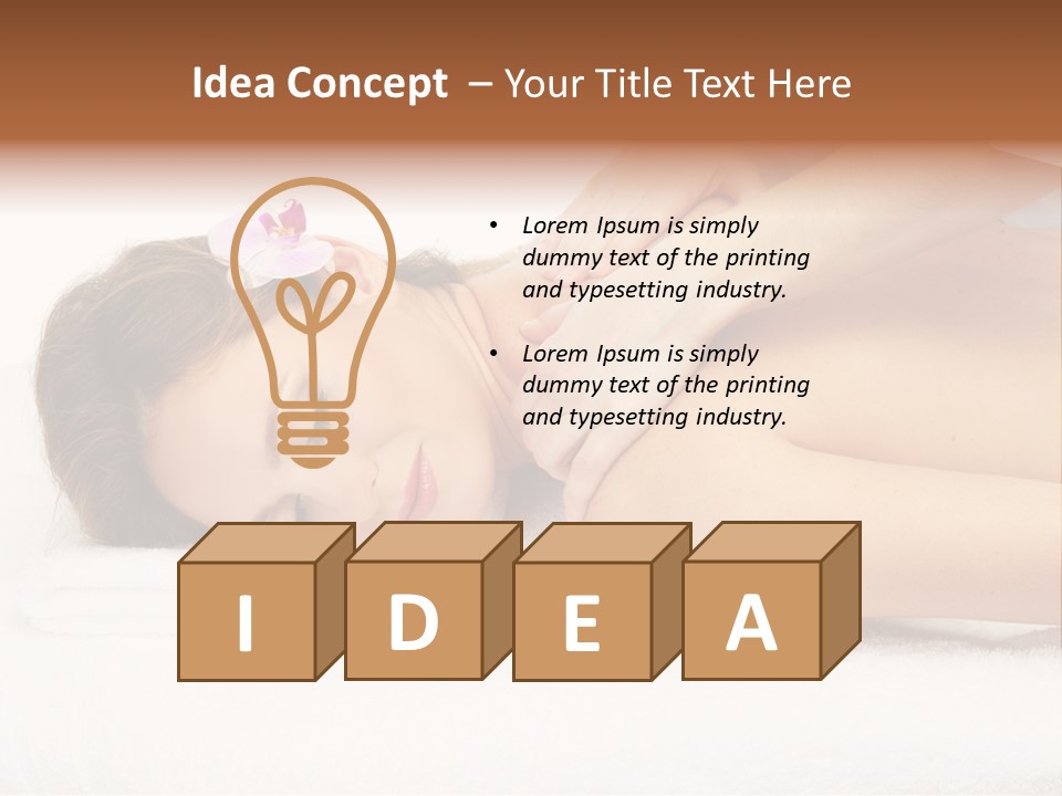 Towel Lady Background PowerPoint Template