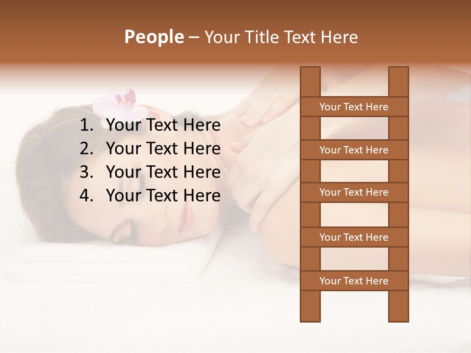 Towel Lady Background PowerPoint Template