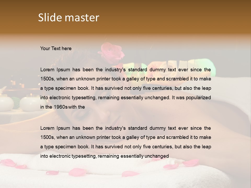 Caucasian White Young PowerPoint Template