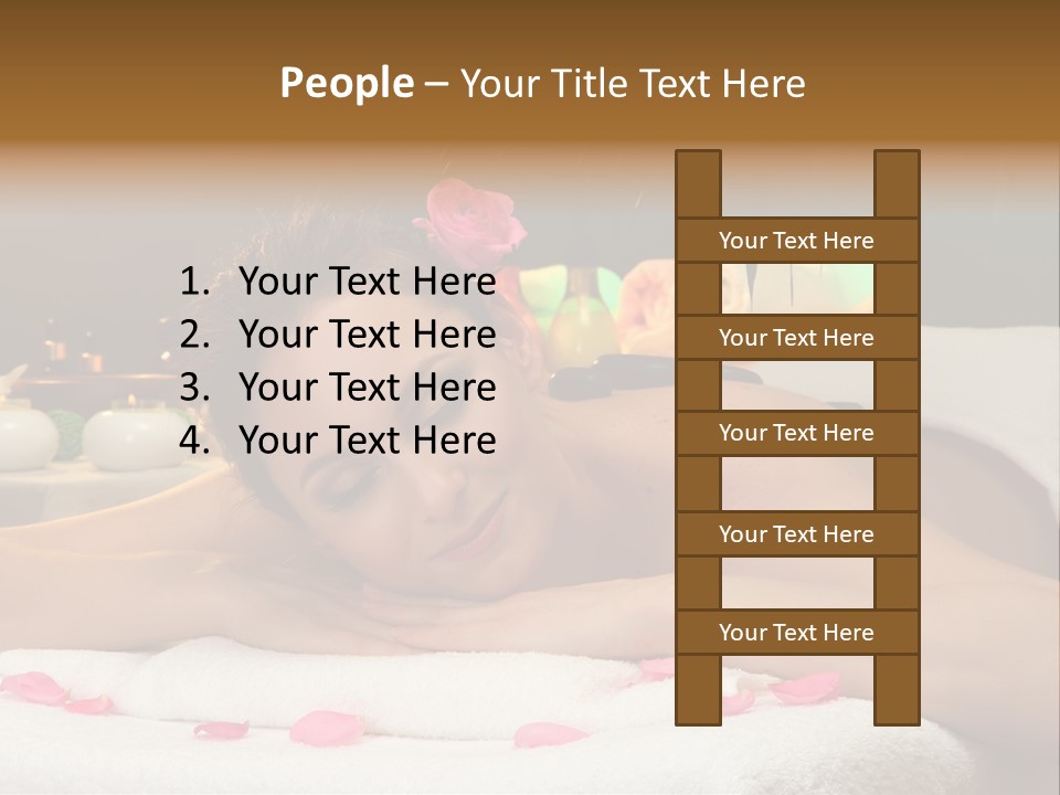 Caucasian White Young PowerPoint Template