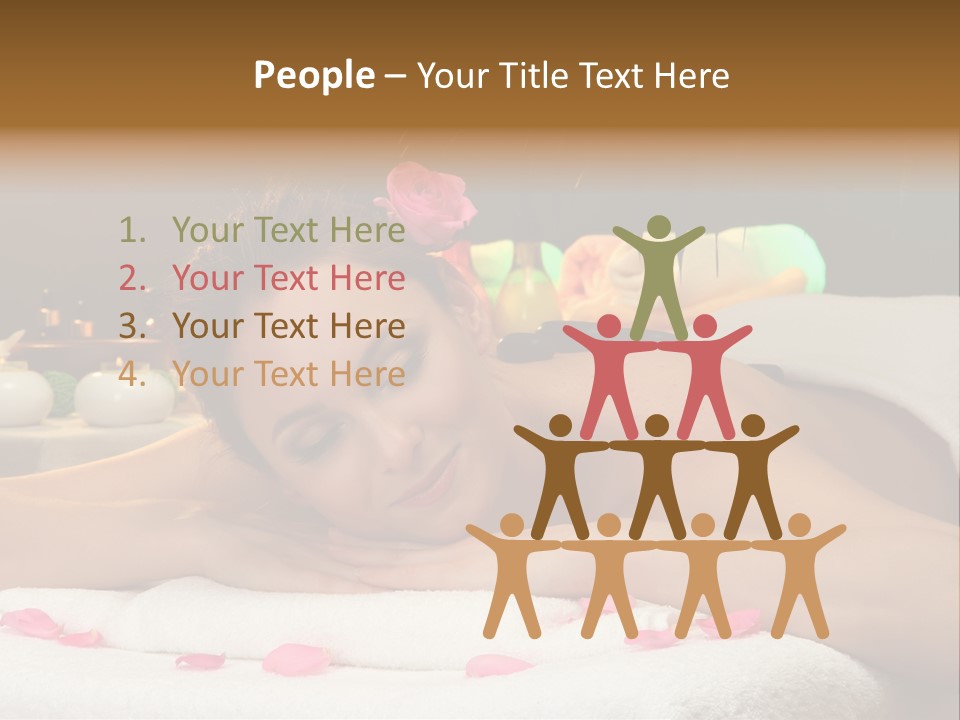 Caucasian White Young PowerPoint Template