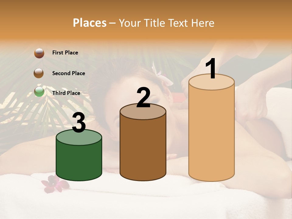 Leaves Towel Enjoy PowerPoint Template