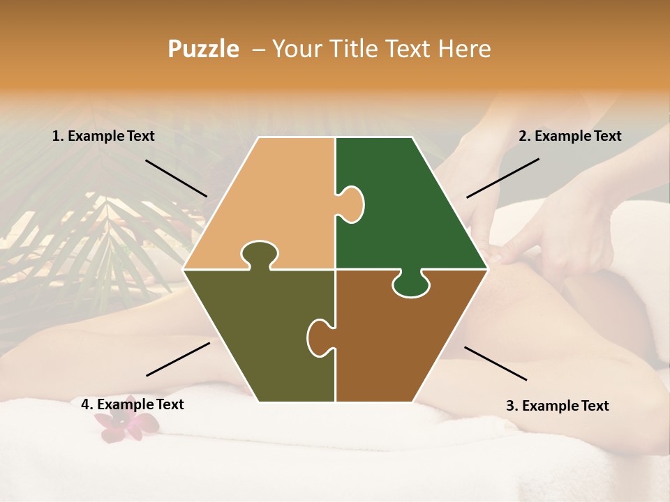 Leaves Towel Enjoy PowerPoint Template