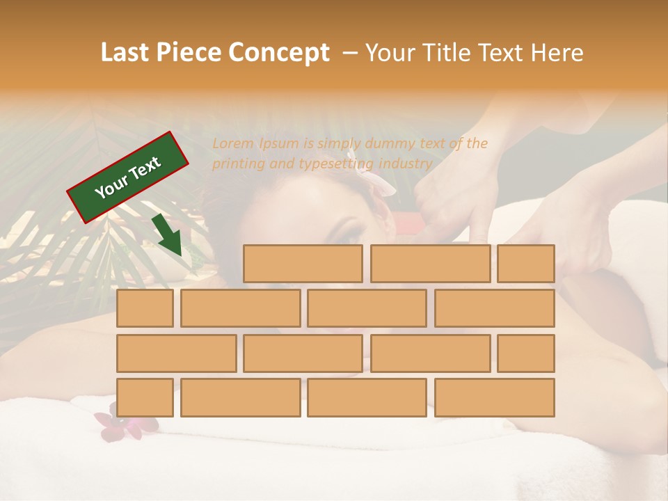 Leaves Towel Enjoy PowerPoint Template