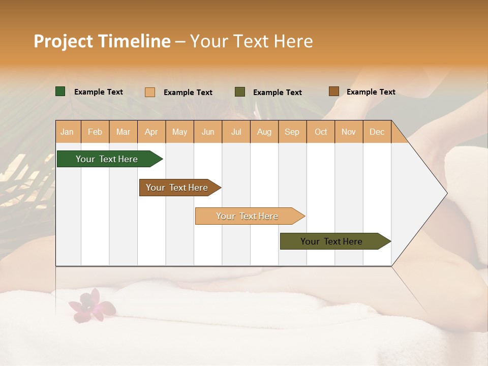 Leaves Towel Enjoy PowerPoint Template