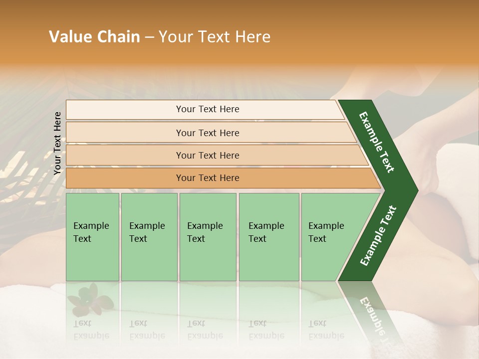 Leaves Towel Enjoy PowerPoint Template