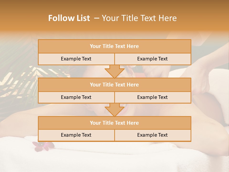 Leaves Towel Enjoy PowerPoint Template