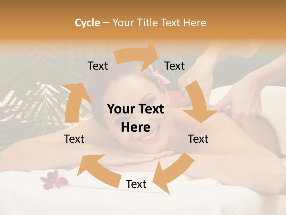 Leaves Towel Enjoy PowerPoint Template