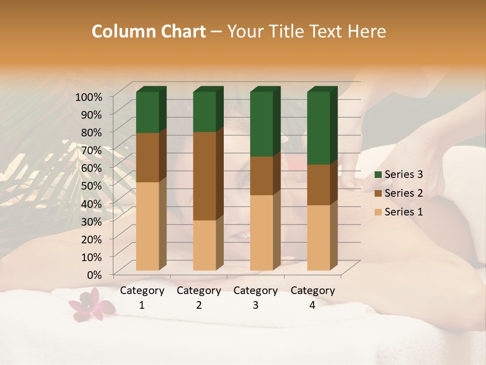 Leaves Towel Enjoy PowerPoint Template