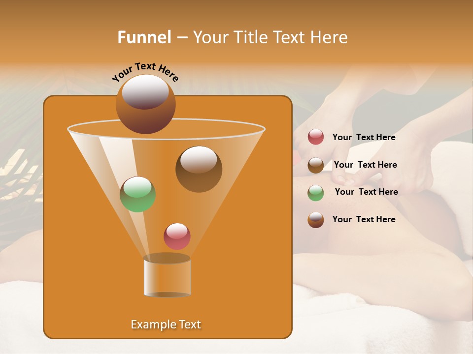 Leaves Towel Enjoy PowerPoint Template