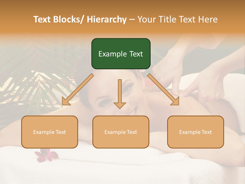 Leaves Towel Enjoy PowerPoint Template