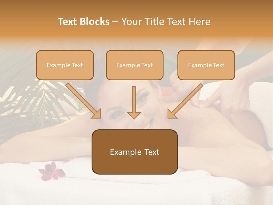 Leaves Towel Enjoy PowerPoint Template