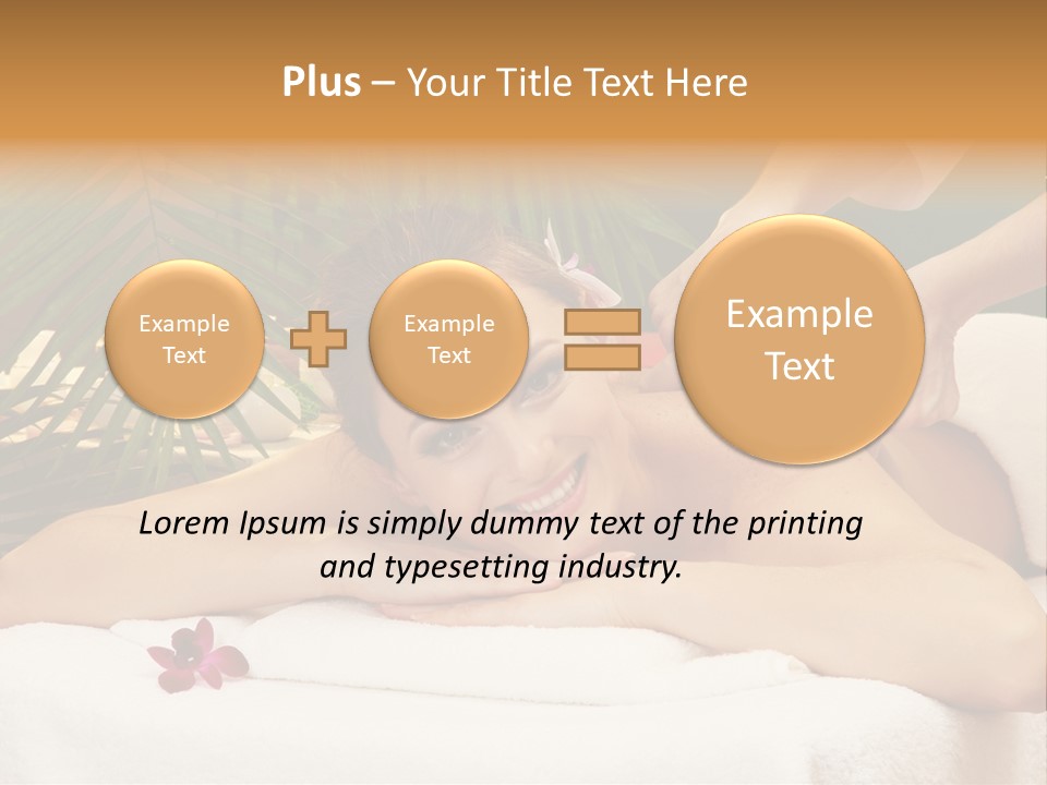 Leaves Towel Enjoy PowerPoint Template