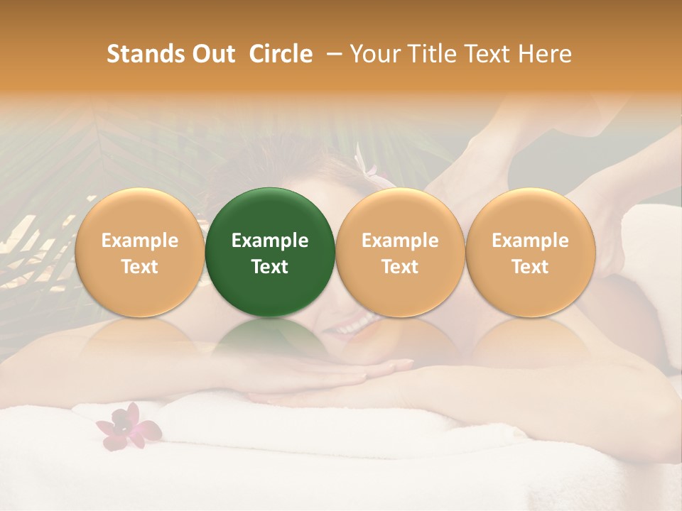 Leaves Towel Enjoy PowerPoint Template