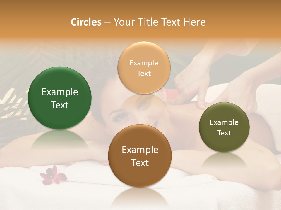 Leaves Towel Enjoy PowerPoint Template