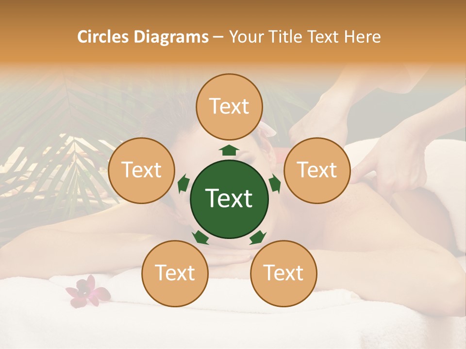 Leaves Towel Enjoy PowerPoint Template