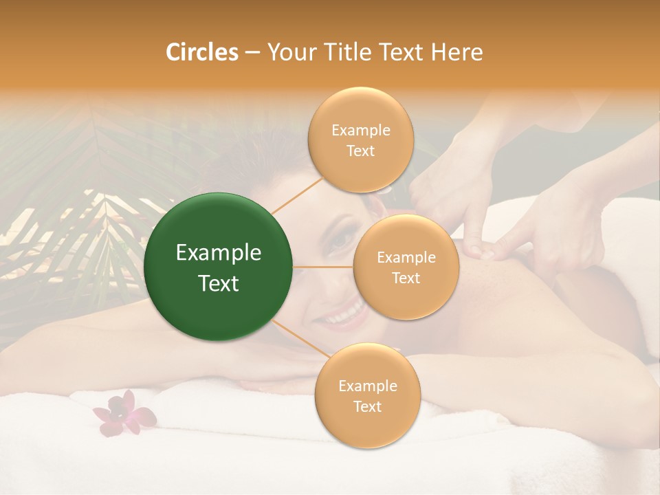 Leaves Towel Enjoy PowerPoint Template