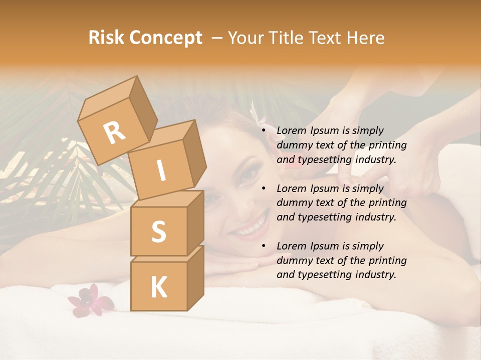 Leaves Towel Enjoy PowerPoint Template