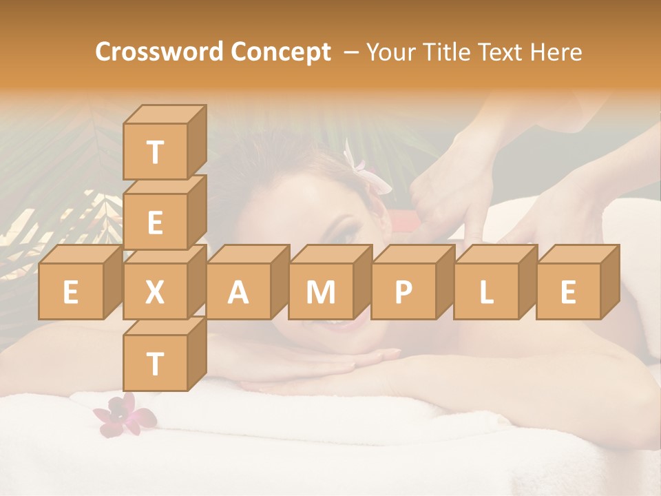 Leaves Towel Enjoy PowerPoint Template