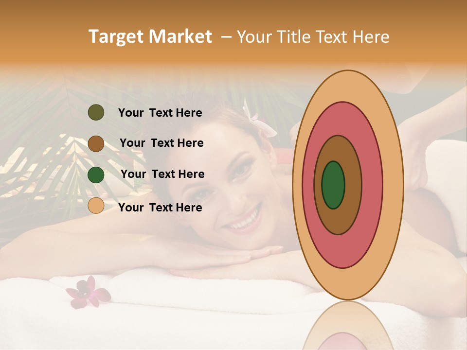 Leaves Towel Enjoy PowerPoint Template