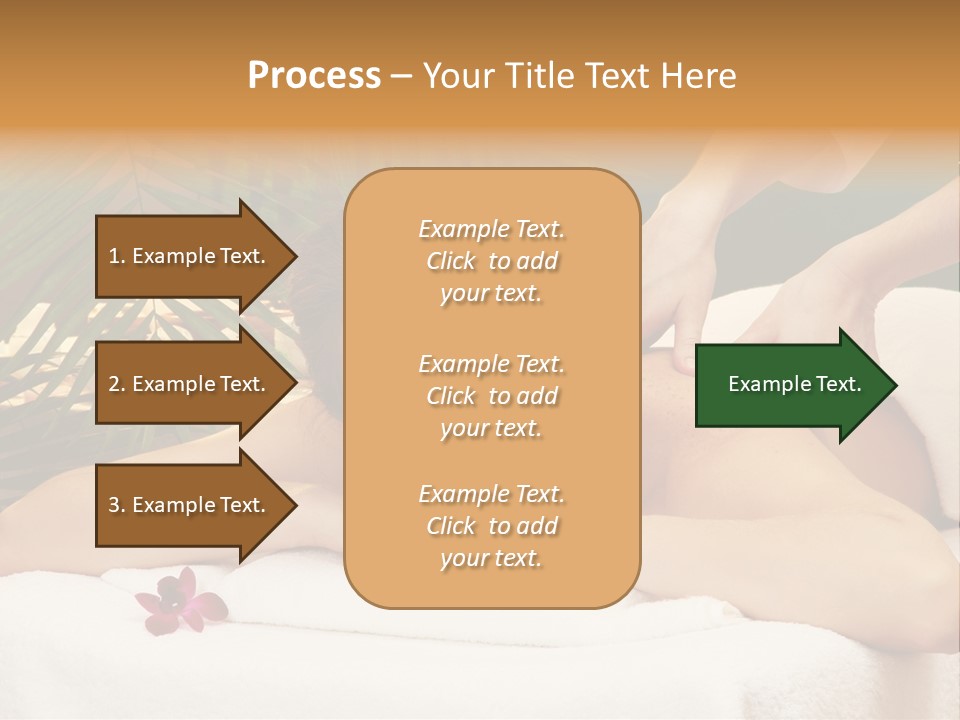 Leaves Towel Enjoy PowerPoint Template