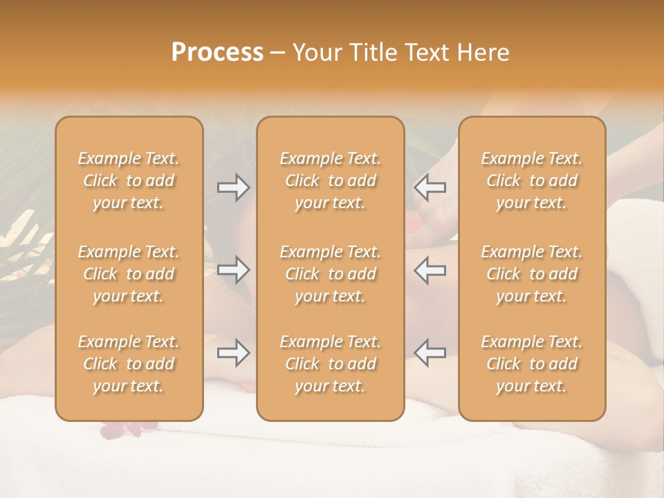 Leaves Towel Enjoy PowerPoint Template