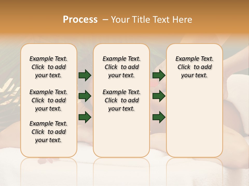 Leaves Towel Enjoy PowerPoint Template