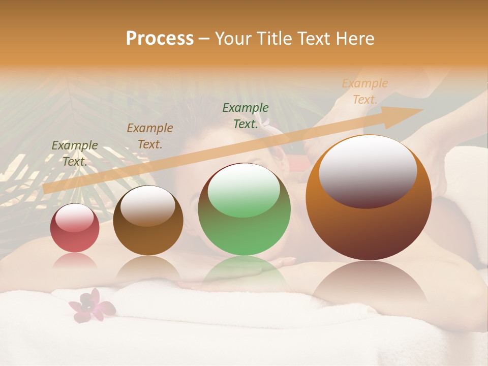 Leaves Towel Enjoy PowerPoint Template