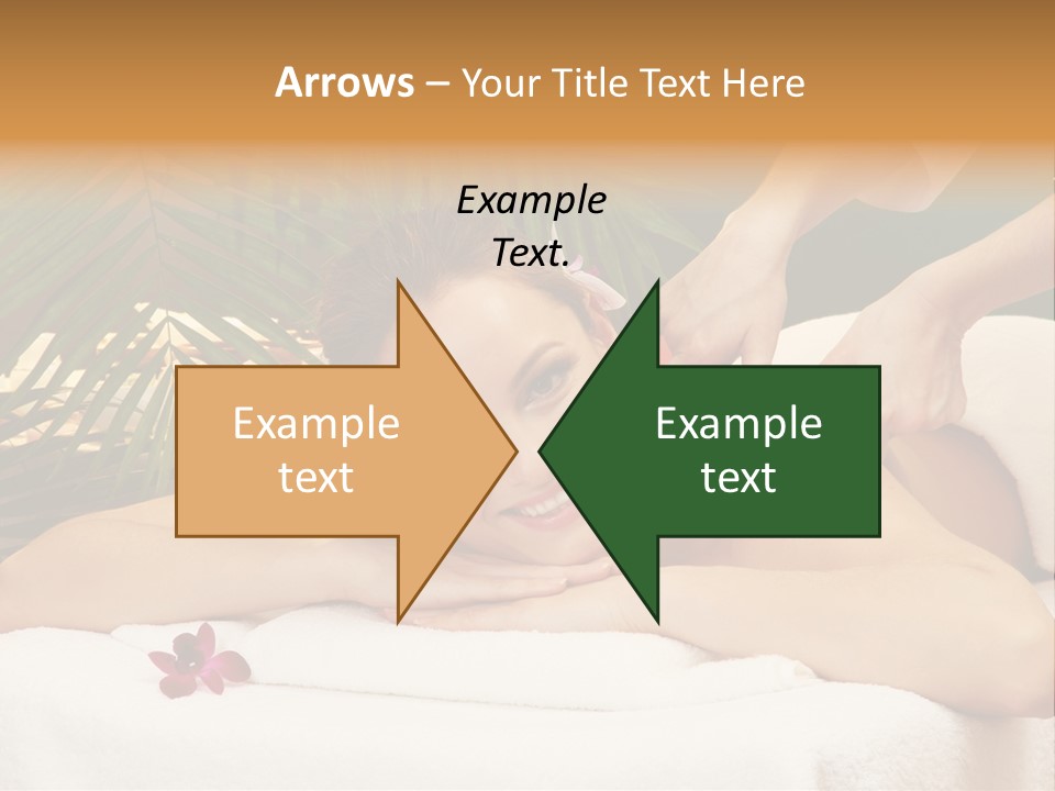 Leaves Towel Enjoy PowerPoint Template