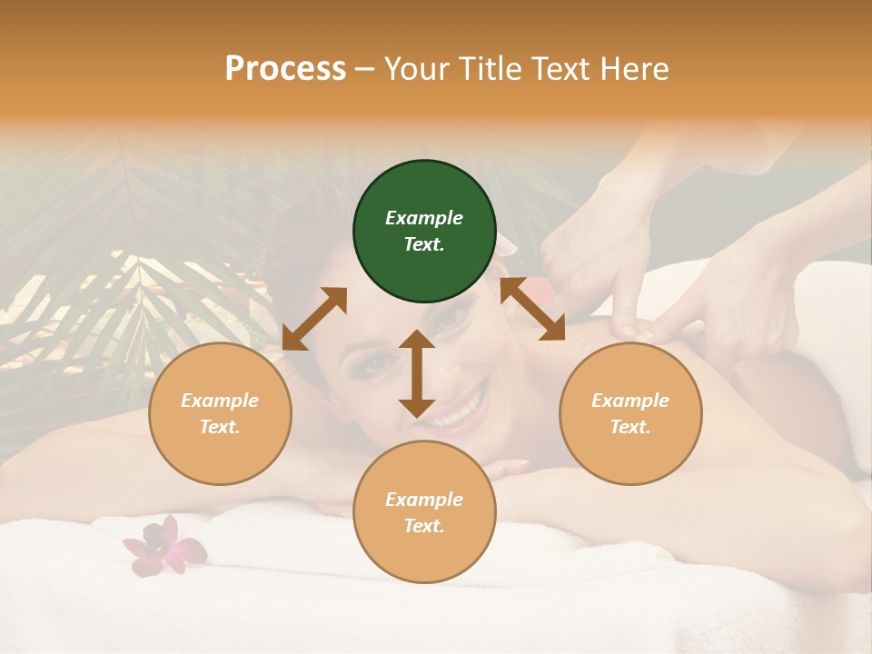 Leaves Towel Enjoy PowerPoint Template
