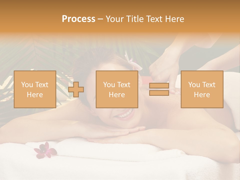 Leaves Towel Enjoy PowerPoint Template