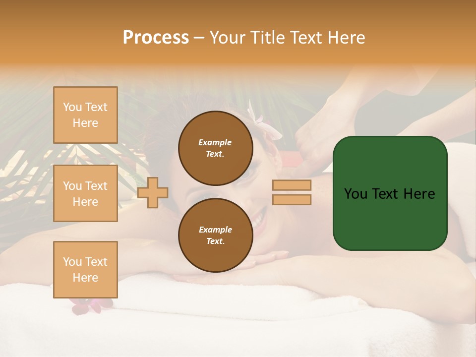 Leaves Towel Enjoy PowerPoint Template