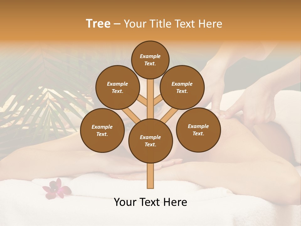 Leaves Towel Enjoy PowerPoint Template