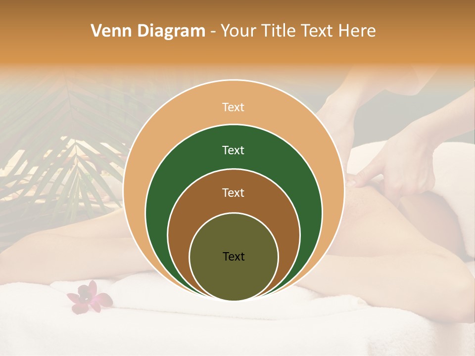 Leaves Towel Enjoy PowerPoint Template