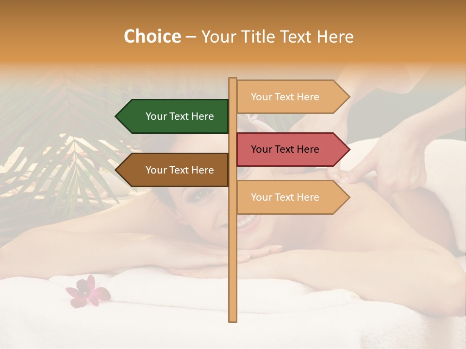 Leaves Towel Enjoy PowerPoint Template