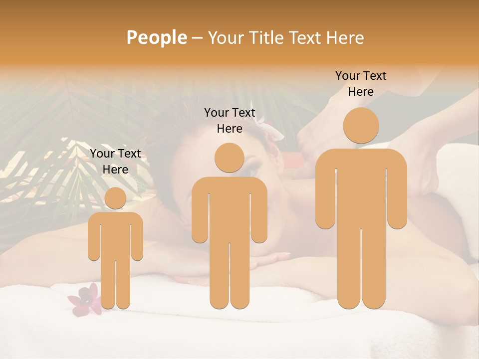 Leaves Towel Enjoy PowerPoint Template