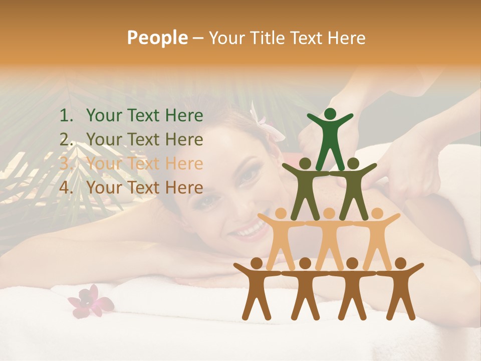 Leaves Towel Enjoy PowerPoint Template