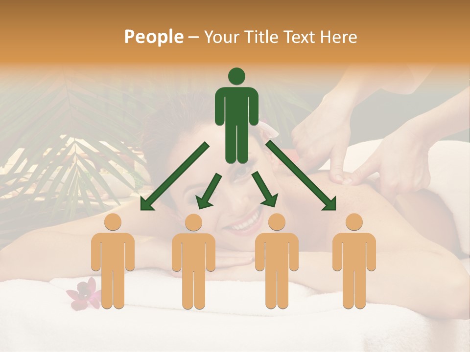 Leaves Towel Enjoy PowerPoint Template