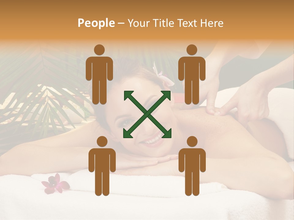 Leaves Towel Enjoy PowerPoint Template