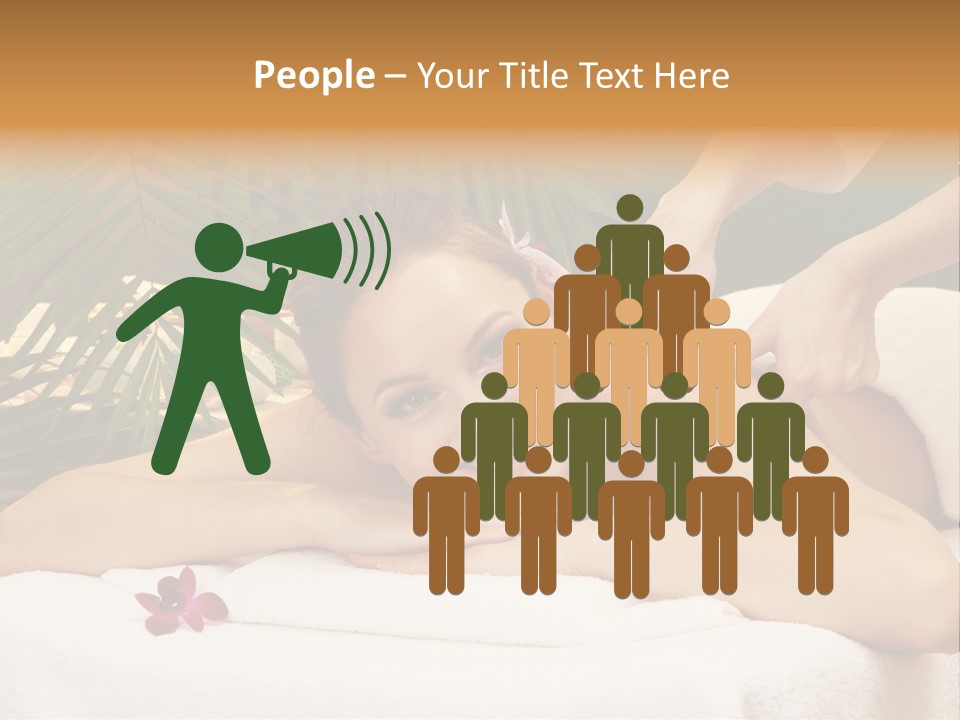 Leaves Towel Enjoy PowerPoint Template