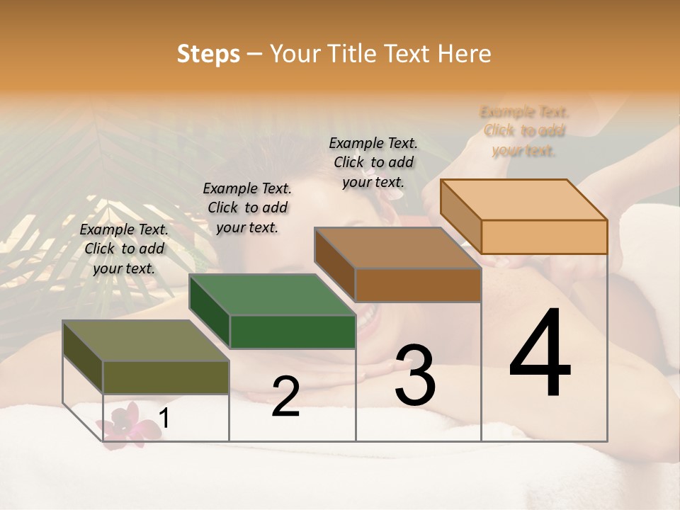 Leaves Towel Enjoy PowerPoint Template