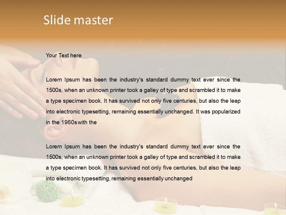 One Massage Body PowerPoint Template