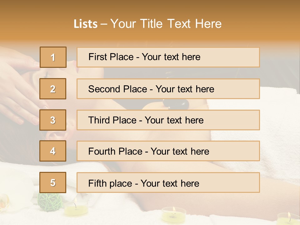 One Massage Body PowerPoint Template