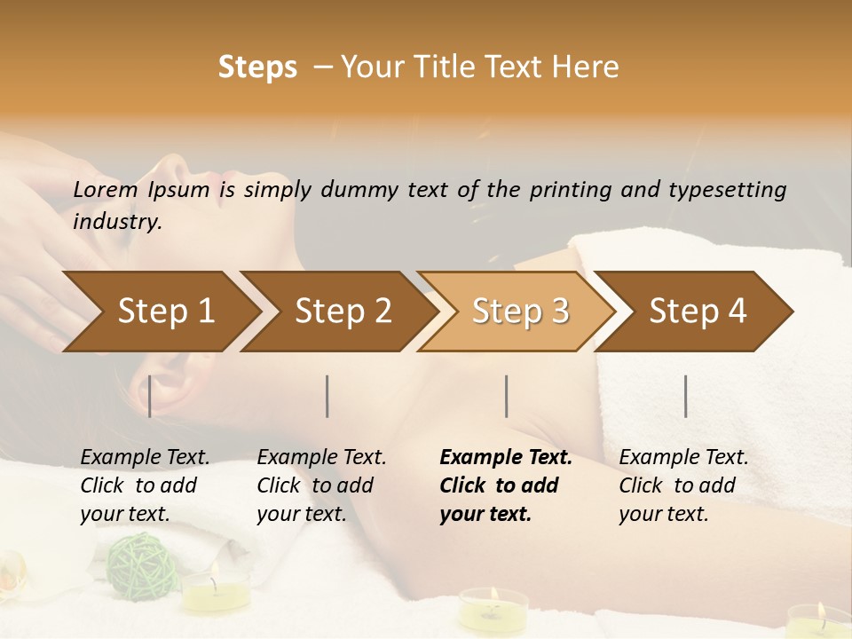 One Massage Body PowerPoint Template