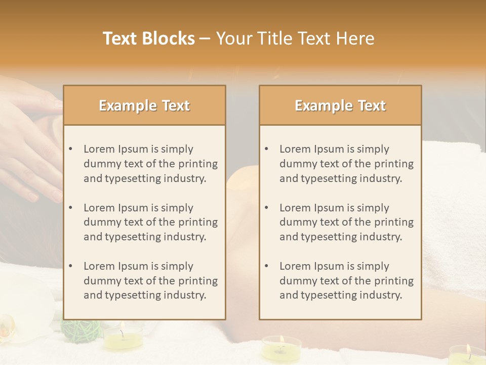 One Massage Body PowerPoint Template