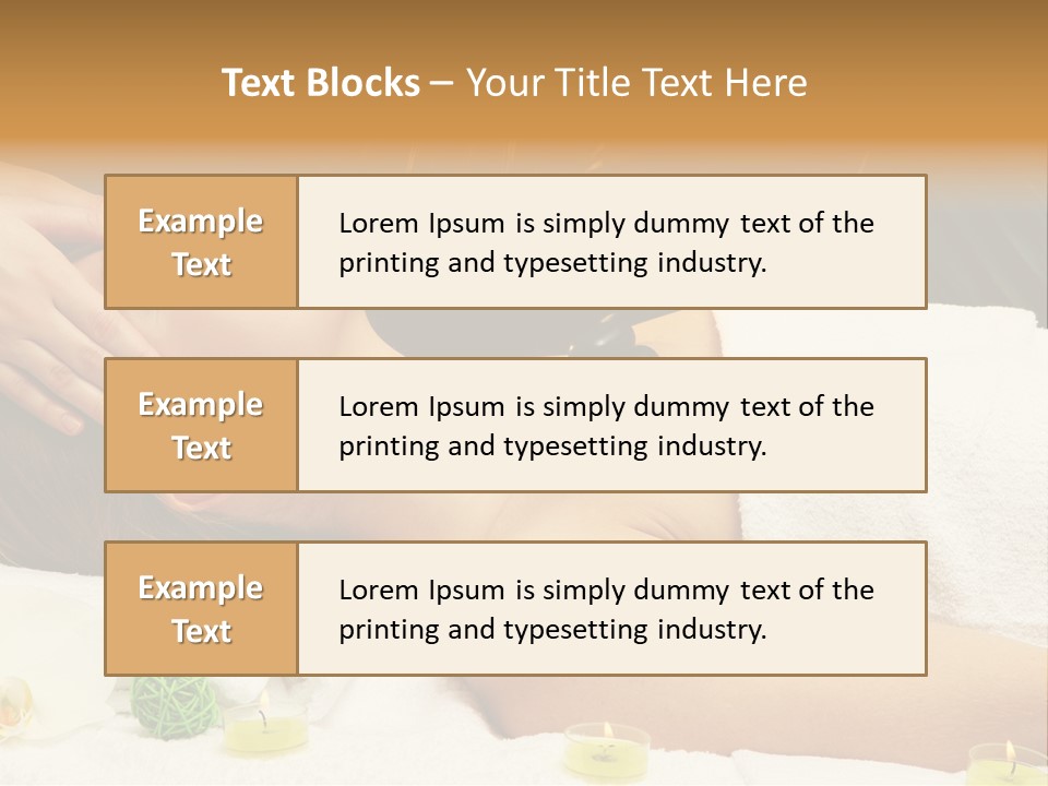 One Massage Body PowerPoint Template