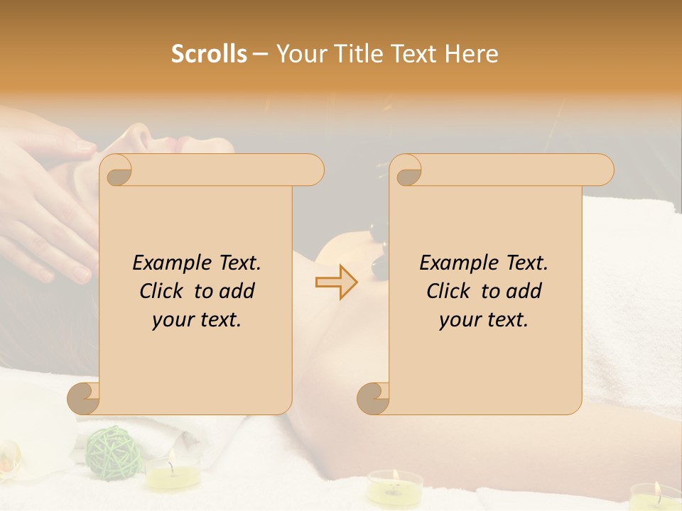 One Massage Body PowerPoint Template