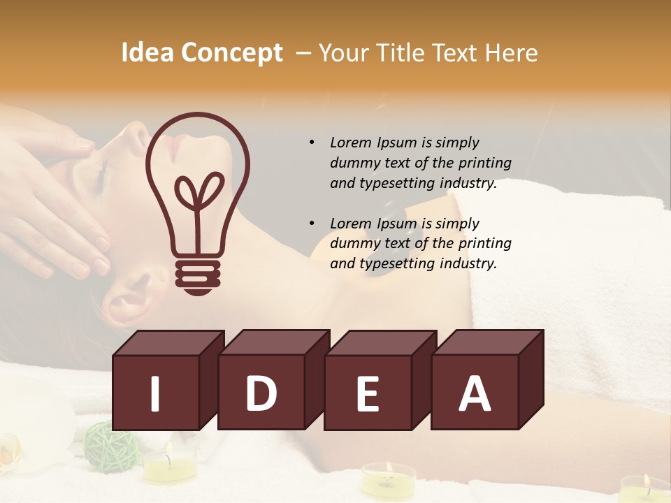 One Massage Body PowerPoint Template