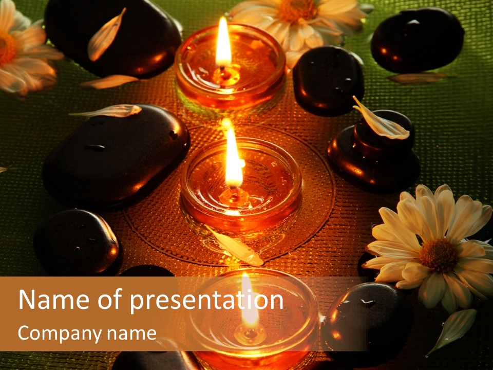 Nature Candles Alternative PowerPoint Template